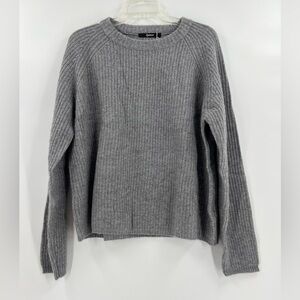 Quince Heather Gray Knit Crew Neck Sweater XL